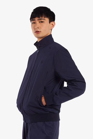 Navy Fred Perry J7320 Men's Jackets | PH 1214BEXC